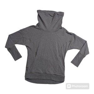 Lululemon Rest Day Gray Sweatshirt Pullover Cowl Neck Women's Medium